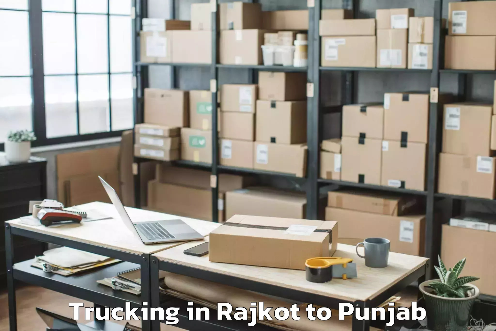 Top Rajkot to Kalanaur Trucking Available